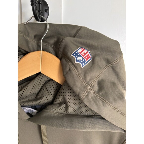 Mens Nike Therma-Fit Salute to Service Chicago Bears Hoodie Sweatshirt USA Sz M - Picture 2 of 9